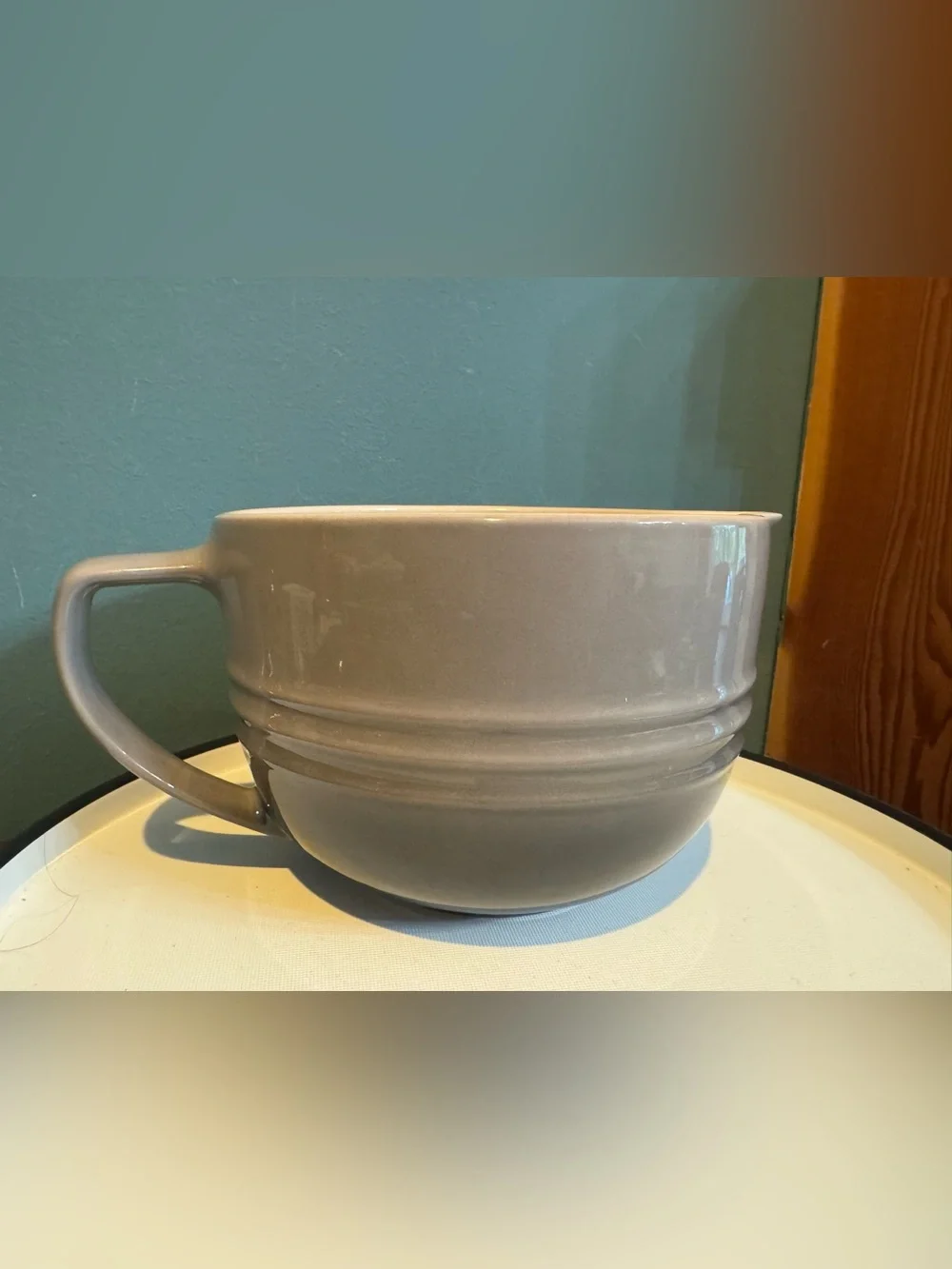 NWT Le Creuset Stoneware Signature Batter Bowl in Flint Gray Ombré